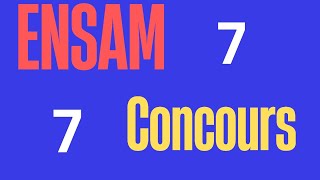 Concours ENSAM [upl. by Lambard]