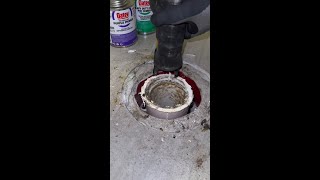 Replacing a Broken Toilet Flange [upl. by Noned]