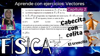 Vectores  Ejercicios Resueltos 👌 Deco Física preuniversitaria Vector exercises [upl. by Grosmark235]