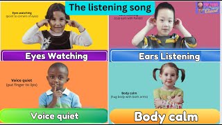 The Listening Song for Transitioning With a Second Step Posters PDF [upl. by Ecire]