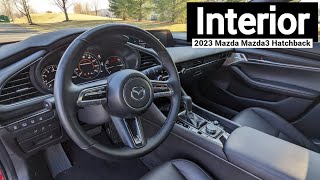 2023 Mazda Mazda3 Hatchback Interior  Detailed Walkthrough [upl. by Zoara789]