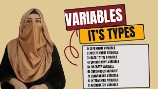 Variables and Its Types  Independent  dependent and Intervening variables  Social Research [upl. by Trista]