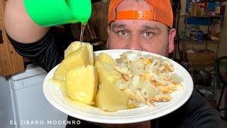 PANA HERVIDA CON BACALAO CON BACALAO LO QUE ME HACIA MAMI CUANDO PEQUEÑO [upl. by Flanders198]