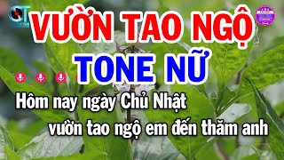 Karaoke Vườn Tao Ngộ Tone Nữ  Am  Nhạc Sống Mới Hay  Tạp Hóa Karaoke [upl. by Mussman187]