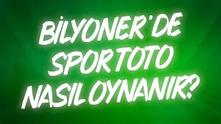 Bilyonerde Spor Toto Nasıl Oynanır [upl. by Oyek]