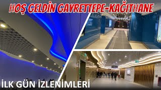 GayrettepeKağıthane Metrosunda İlk Gün İzlenimlerimiz [upl. by Boles548]