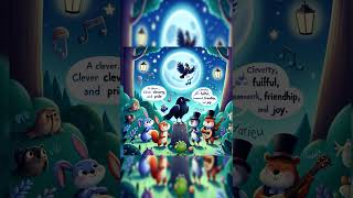 Bedtime Story for Toddlers Cathy the Clever Crow and the Pitcher 5 [upl. by Artened318]