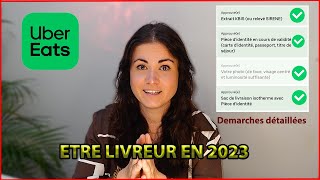 DEMARCHES POUR SINSCRIRE EN TANT QUE LIVREUR Uber Eats Deliveroo  COMPLET 2023 [upl. by Haldis]