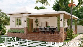 Simple and Elegant Modern Bungalow House Design  2Bedroom [upl. by Attaynek]