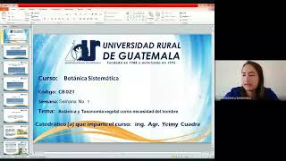 Botánica Sistemática Clase 1 URG 2022 [upl. by Ysnap]