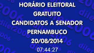 Horário Eleitoral Senador PE 20082014 Rádio [upl. by Scott]