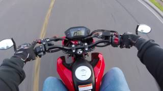 Grom straight pipe amp vader 125 cruzin around [upl. by Xuerd]