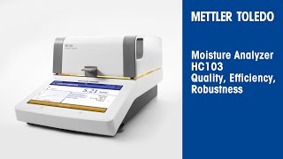 Moisture Content Determination with METTLER TOLEDO HC103 [upl. by Nedap]