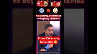 Galatasaray Fenerbahçe ve Beşiktaşın Avrupa ligi maçları beyaz futbol Ertem Şener avrupaligi gsfb [upl. by Nnayrrehs117]