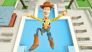 Toy Story Woody Ragdolls Jumps amp Falls GMOD Episode 553 [upl. by Ahcsropal302]