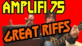 【AMPLIFi 75】Guitar amp review 4 Great RIFF Medley [upl. by Mitchael]