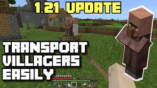 Best Way to Transport Villagers in Minecraft 121 Step by Step Guide [upl. by Ahsenaj]