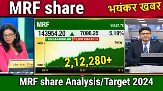 MRF share latest newsmrf share targetmrf share analysismrf share me option trading kaise kare [upl. by Hak]