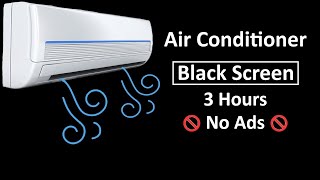 😴 Air Conditioner Sound to Sleep Relax or Study  Black Screen  No Ads [upl. by Ahsircal]