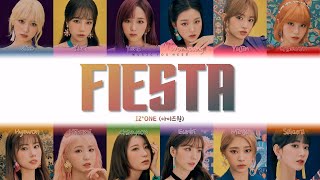 IZONE  FIESTA ПЕРЕВОД  КИРИЛЛИЗАЦИЯ  COLOR CODED LYRICS [upl. by Ylrevaw337]