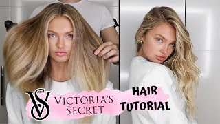 Victorias Secret Hair Tutorial  Romee Strijd [upl. by Mulcahy101]