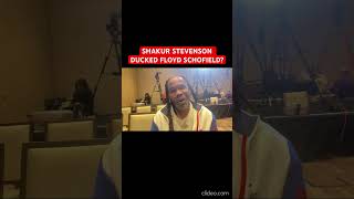 SHAKUR STEVENSON DUCKED FLOYD SCHOFIELD [upl. by Mosenthal]