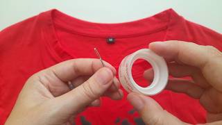 👚🎯 Quick Sewing Hack to Fix a Loose Tshirt Neckline [upl. by Novehc]