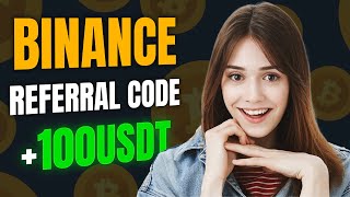 binance referral code  How To Use Binance ID and Get 100 [upl. by Akinej524]