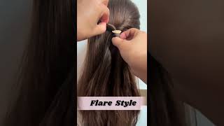 How to make Flare Style Hair Style shorts trending ytshorts viral [upl. by Burley]