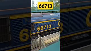 66713  Saxilby  shorts class66 railphotography [upl. by Pinebrook]