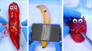 The birth of a baby in a pepper banana and strawberry Csection My best operations 3 [upl. by Narual]