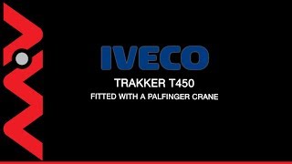 Iveco Trakker T450 8x4 Palfinger PK60002 Beavertail Crane Truck [upl. by Philps]