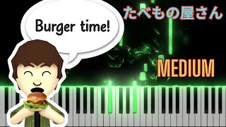 Tomodachi Collection  Food Shop Theme Piano Tutorial [upl. by Curtice154]