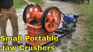 Small Portable Jaw Crusher For Mining Concrete Recycling Rock Crushing MBMM [upl. by Lienet252]