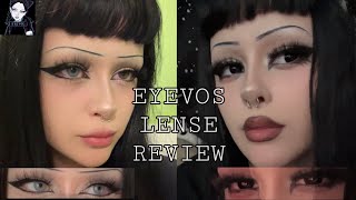 EYEVOS contact lenses review   Blue amp Black Contact lenses [upl. by Jeanine209]