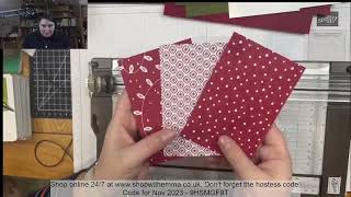 Live Crafting  quick and easy Christmas cards [upl. by Amri]