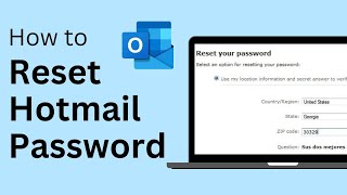 How To Reset Hotmail Password Recover Hotmail Account [upl. by Lelah]