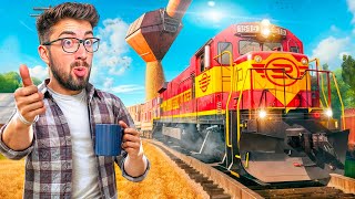 ALQUILO UN TREN PARA VENDER MI COSECHA en FARMING SIMULATOR 25 🤑 10 [upl. by Yajnas]