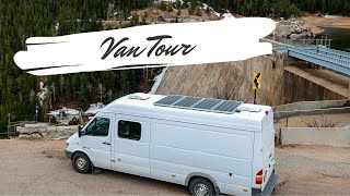 VAN TOUR  Airline Pilot shows off his Sprinter Van build  Living in the van I built for a year [upl. by Mart902]