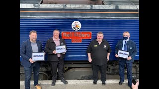 Direct Rail Services 66303 Rail Riders 2020 naming ceremony  York Station 7th July 2021 [upl. by Bunny]