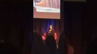 Troian Bellisario doing english accent [upl. by Isabea]