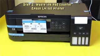 Reset Epson L4160 Waste Ink Pad Counter [upl. by Faline132]