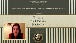 ICCDE UFMG  Teoria da Norma Jurídica Norberto Bobbio  Capítulos 1 2 e 3 [upl. by Norean]