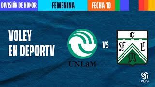 UNLAM vs Ferro  Fecha 10  División de Honor Femenina  Torneo Metropolitano [upl. by Lunette]