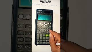 How to convert Decimal to binary using scientific calculator casio fx991Es  🔥🔥 [upl. by Joelie]