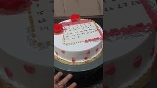 1 KG CALENDAR CAKE NEW DESIGN WORLD CALENDAR CALENDER CAKE trending cake [upl. by Aiam461]