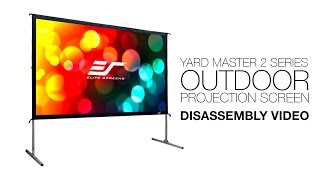 ✅ Disassembling Elite Screens YardMaster II Series Outdoor Screen [upl. by Ahseinat220]