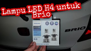 GANTI LAMPU LED H4 PHILIPS ULTINON ESSENTIALS G2 PADA BRIO untuk pemula [upl. by Aeriel]