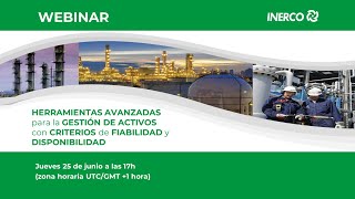 Webinar Herramientas avanzadas para la gestión de activos Criterios de fiabilidad y disponibilidad [upl. by Adnilab]