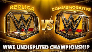 WWE Undisputed Championship Replica vs Commemorative Belt [upl. by Askari]